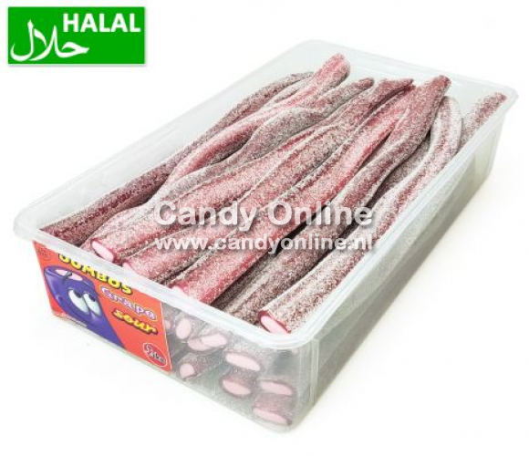 Jake - Jumbo Grape Sour 30 Stuks 1,5 Kilo (Halal)