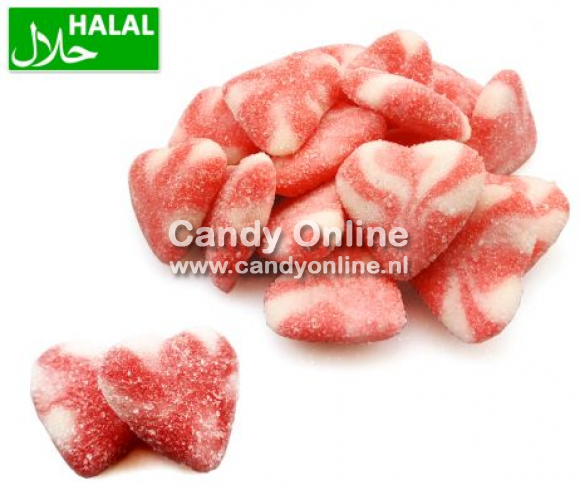 Dolce Plus -Sugared Strawberry Twist Heart 1 Kilo (Halal)