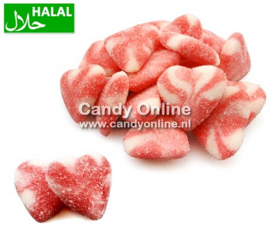Dolce Plus -Sugared Strawberry Twist Heart 250 Gram (Halal)