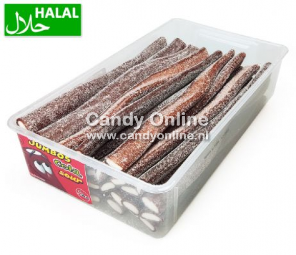 Jake - Jumbo Sour Cola 30 Stuks 1,5 Kilo (Halal)