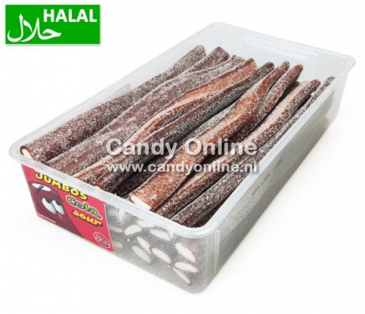 Jake - Jumbo Sour Cola 30 Stuks 1,5 Kilo (Halal)