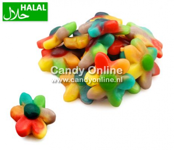 Dolce Plus - Gelee-Regenbogenblumen 250 Gramm (Halal)