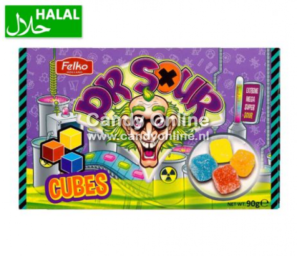 Dr. Sour - Würfel 90 Gramm (Halal)