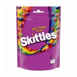 Skittles - Vegan Chewy Sweets Wild Berry Fruit 136 Gram