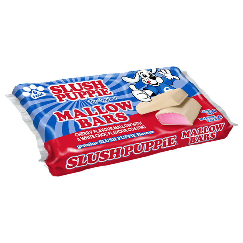 Slush Puppie - Cherry Mallow Bars 6-Pack 120 Gram