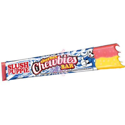 Slush Puppie Sherbet Chewbies Erdbeer-Zitrone-Limette Kauriegel 25 Gramm