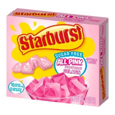 Starburst - All Pink Gelatin 19,6 Gram (suikervrij)
