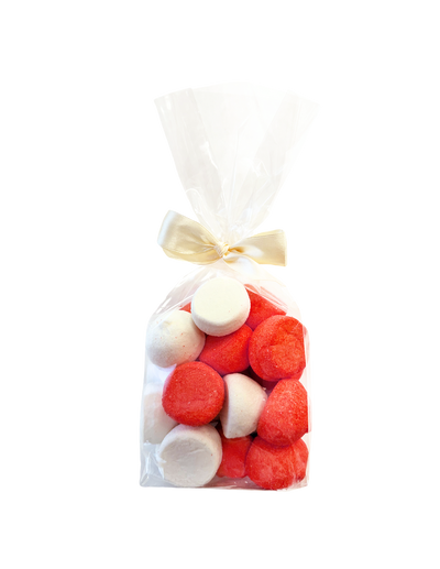 Strikzak Met spekbollen Rood/Wit 20 Stuks Inhoud