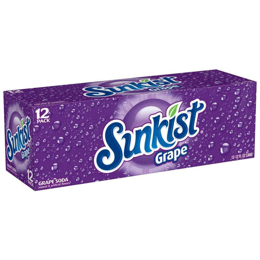 Sunkist - Grape 355ml 12 Blikjes