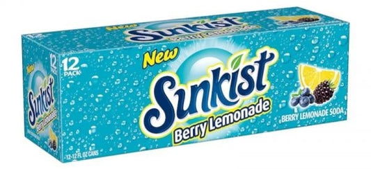 Sunkist - Berry Lemonade 355ml 12 Blikjes