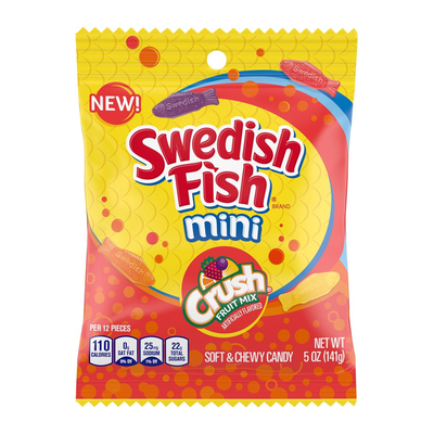 Swedish Fish - Mini Crush Fruchtmischung 141 Gramm
