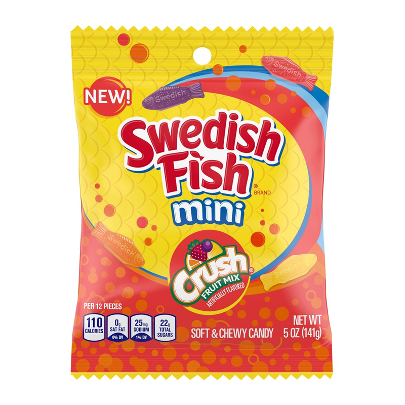 Swedish Fish - Mini Crush Fruit Mix 141 Gram