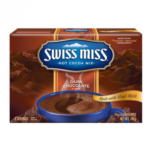Swiss Miss - Zartbitterschokolade, 8er-Packung, 248 Gramm