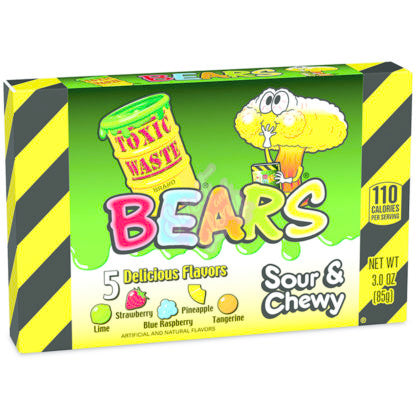 Toxic Waste - Bears Theater Box Sour &amp; Chewy 99 Gramm