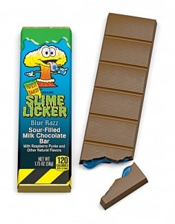 Toxic Waste - Slime Licker Chocolate Bar Blue Razz 50 Gram