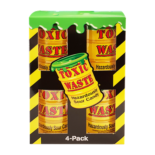 Toxic Waste - Yellow Drum 4-Pack 168 Gram