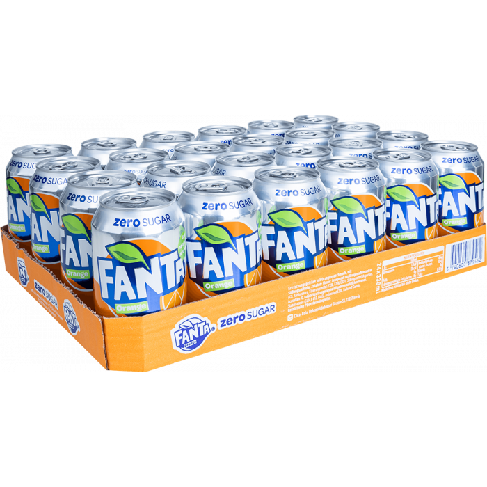 Fanta - Zero Orange 330ml 24 Dosen