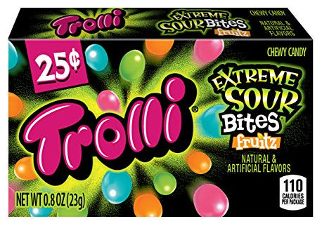 Trolli - Extreme Sour Bites Fruitz 23 Gramm