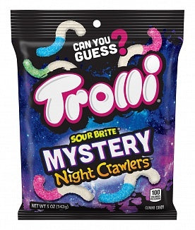 Trolli - Sour Brite Night Crawlers Mystery 142 Gramm