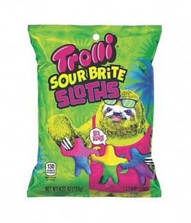 Trolli - Sour Brite Sloths 120 Gram