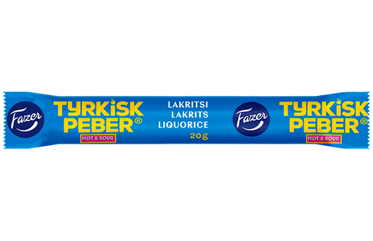 Fazer - Tyrkisk Peber Hot & Sour liquorice 20 Gram
