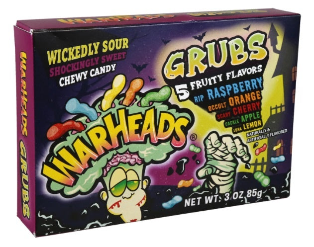 Warheads - Halloween Wickedly Sour Grubs 85 Gram