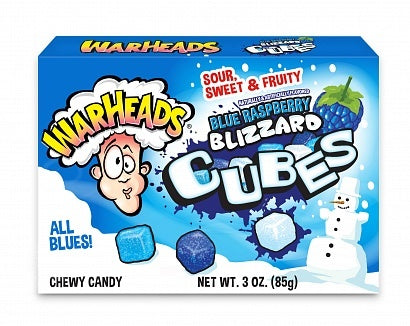 Warheads - Blizzard Cubes Blue Raspberry 85 Gram