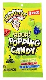 Warheads - Sour Popping Candy 3-Pack 21 Gram