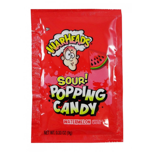 Warheads - Sour Popping Candy Watermelon 9 Gram