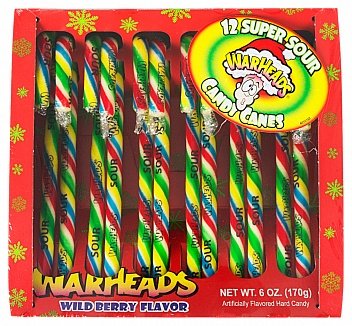 Warheads - Wild Berry Candy Canes 170 Gram