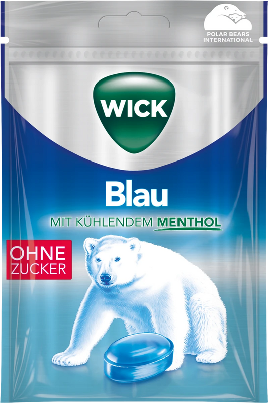 Vicks - Blau Menthol Suikervrij 72 Gram