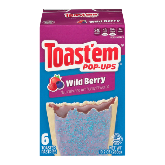 Toast'em POP-UPS - Frosted Wild Berry Toaster Pastries 288 Gram