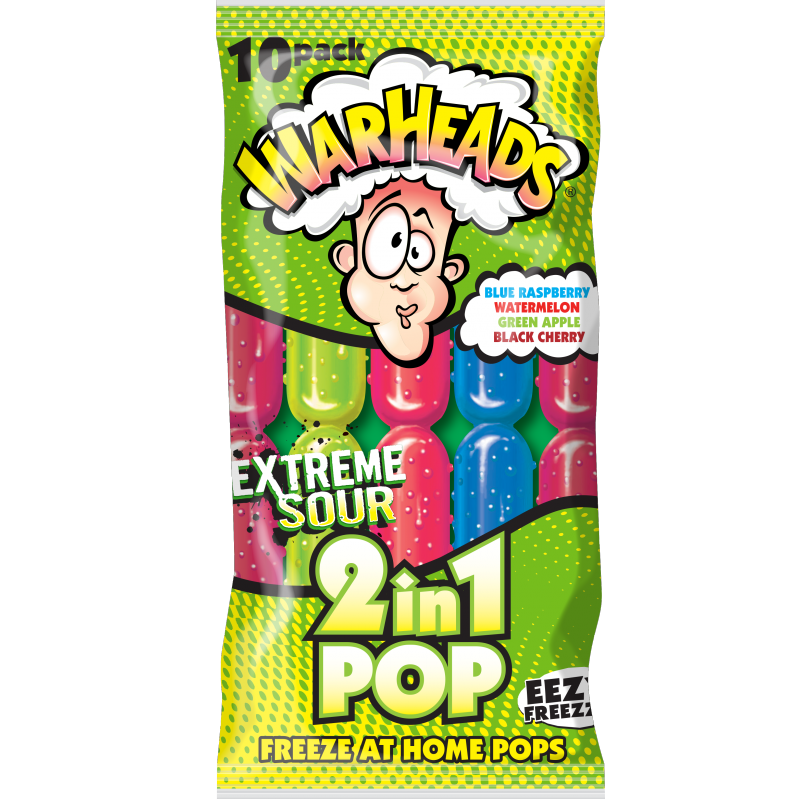 Warheads - 2 in 1 Freeze Pops 10-Pack