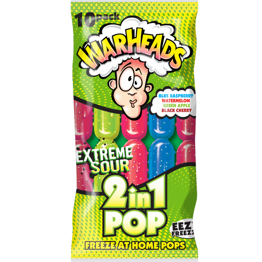 Warheads - 2 in 1 Freeze Pops 10-Pack