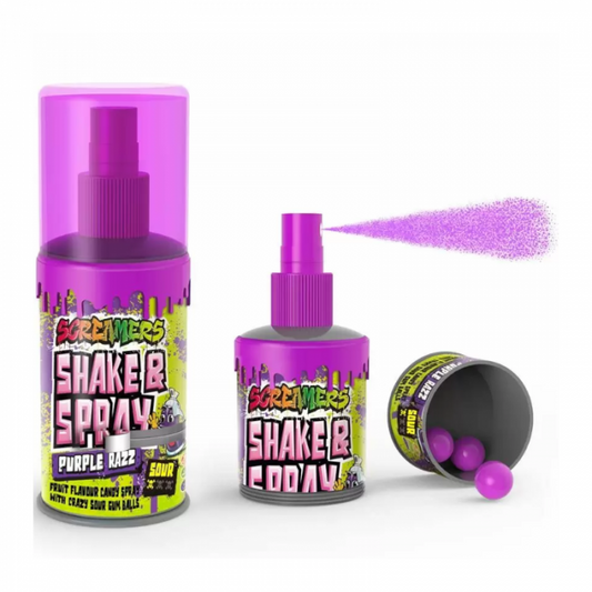 Zed - Screamers Shake & Spray Purple Razz 12 Stuks (Halal)